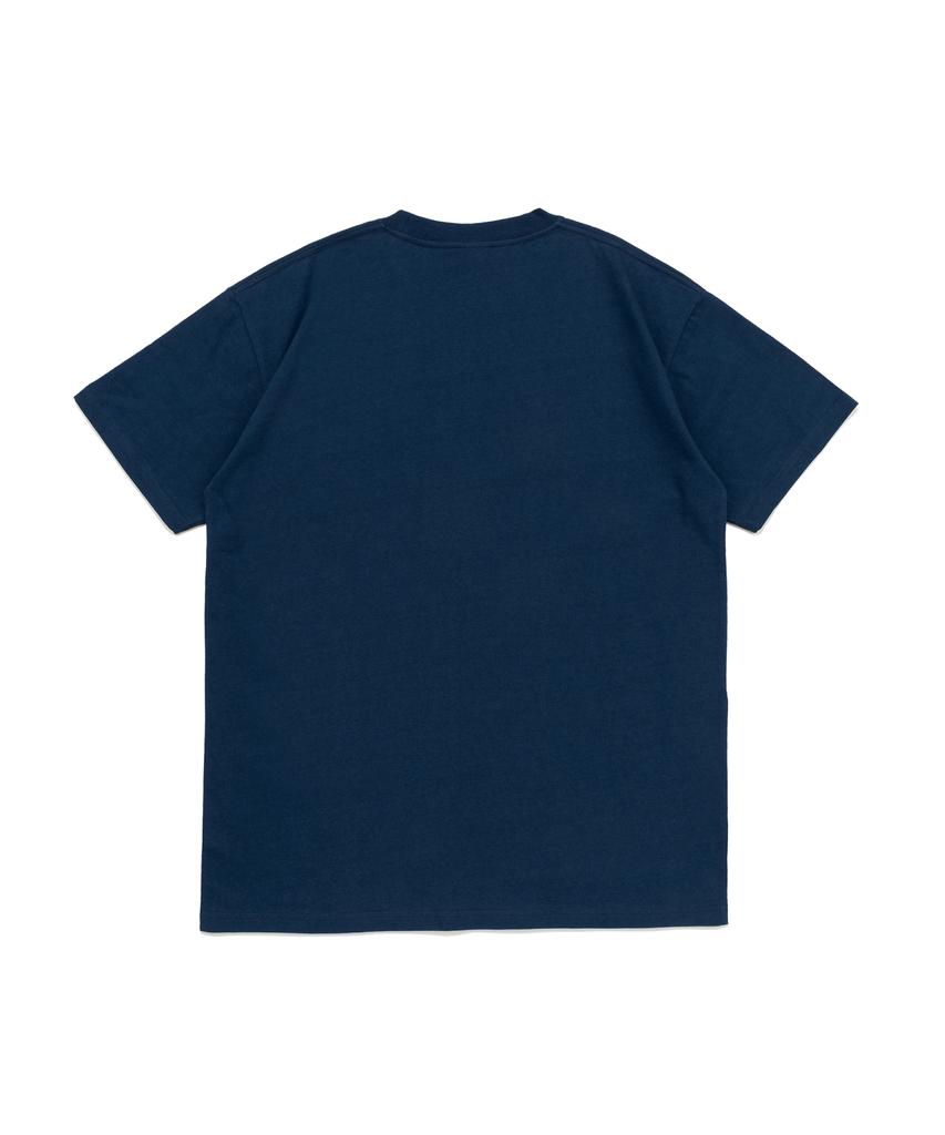Net Social Club Apocalypse Snake Grass Mode Graphic Short Sleeve T-Shirt (Dark Blue)
