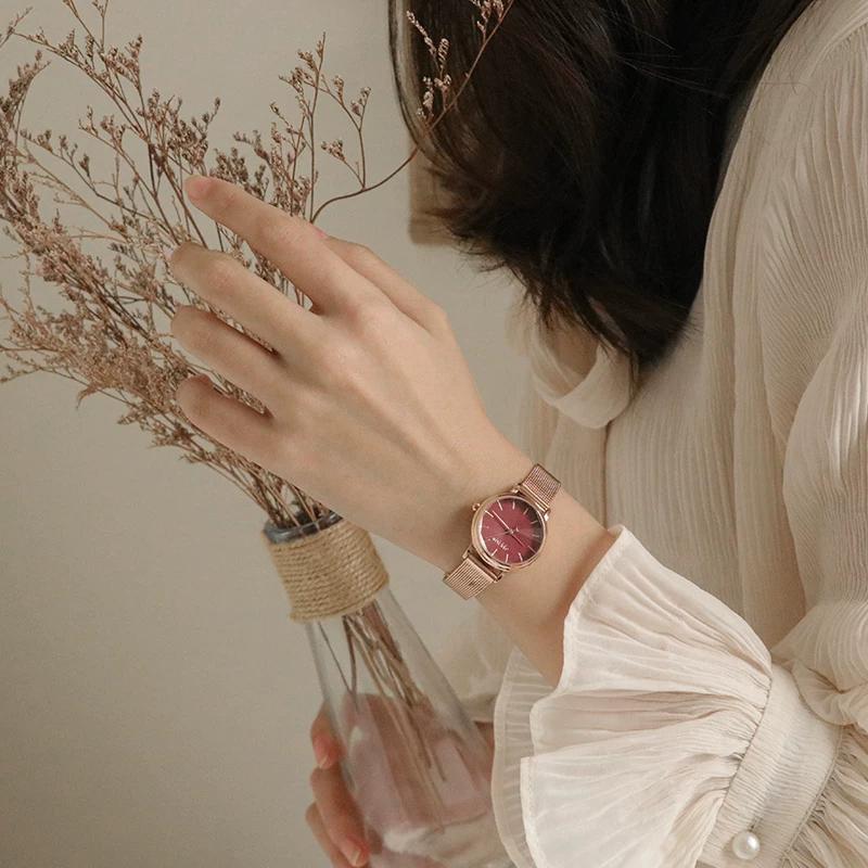 Julius Women's Watch, Simple and Elegant, Student Style, Thin Strap, Ins-Style Small Dial, Quartz, Julius Ladies' Watch