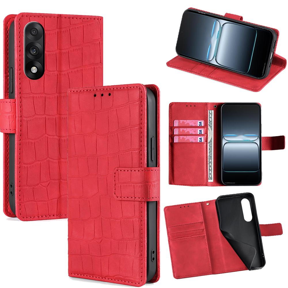 For OnePlus Ace 5 Ultra 5G Case Crocodile Texture PU Leather Phone Cover