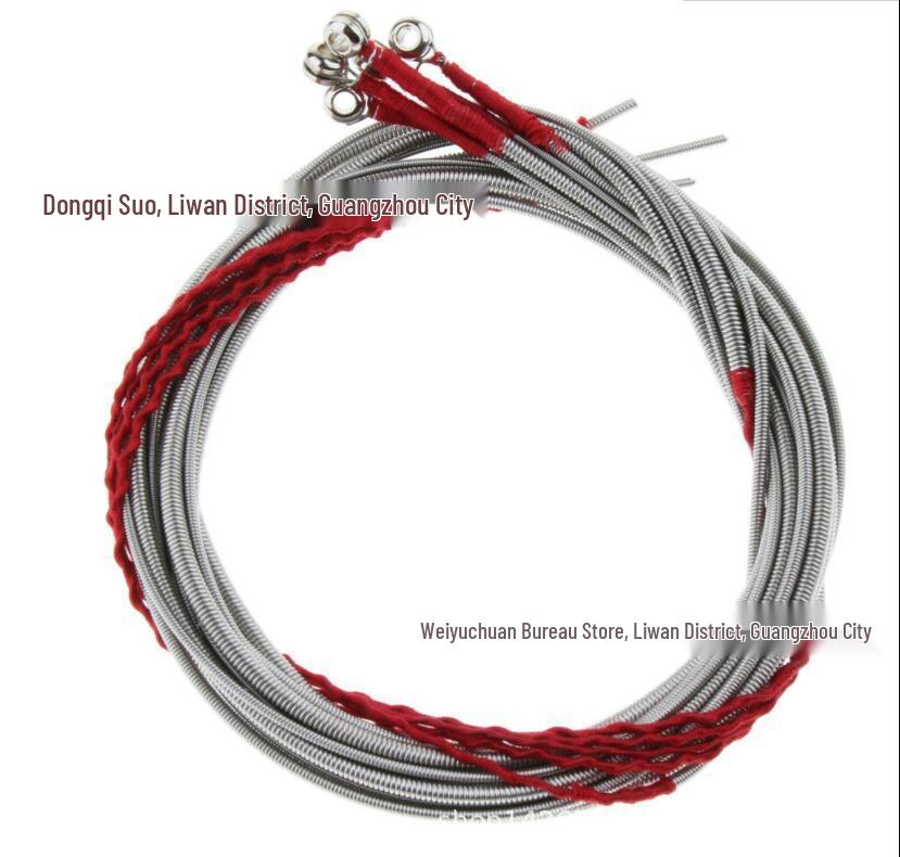 5-String Electric Bass Steel Silk Wound Strings - Red Line