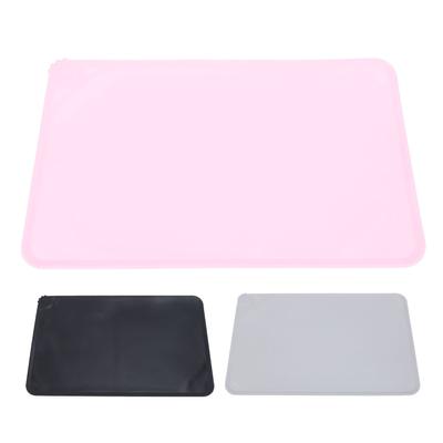 Tapete de alimentação de silicone para animais de estimação, à prova de derramamento, antiderrapante, lavável, com aparência fofa, tapete para tigela de água e comida de cachorro para dentro
