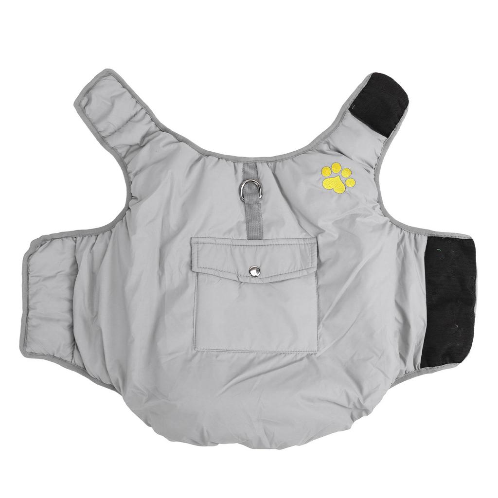 Dog Warm Vest Soft Adjustable Double Sided Wearable Waterproof Pet Cold Weather Coat for Medium