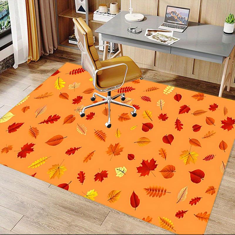 1PC Autumn Leaves Extra Large Non Slip Floor Carpet, Office, Family, Studio Large Area Rug Indoor Rugs, Bold Statement Piece