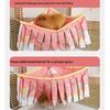Triangle Shape Double Layer Tassel Nest Soft Comfortable Pet Hammock Hamster Corner Nest  Rabbit