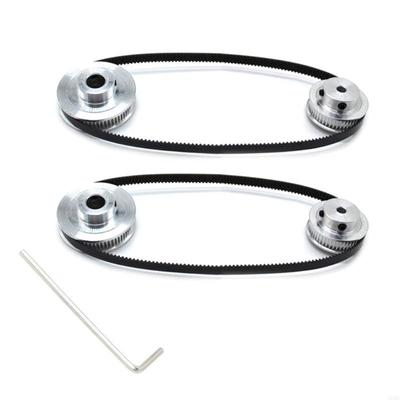 2PCS Set GT2 Synchronous Wheel 20&36 Teeth 5mm Bore Aluminum Timing Pulley