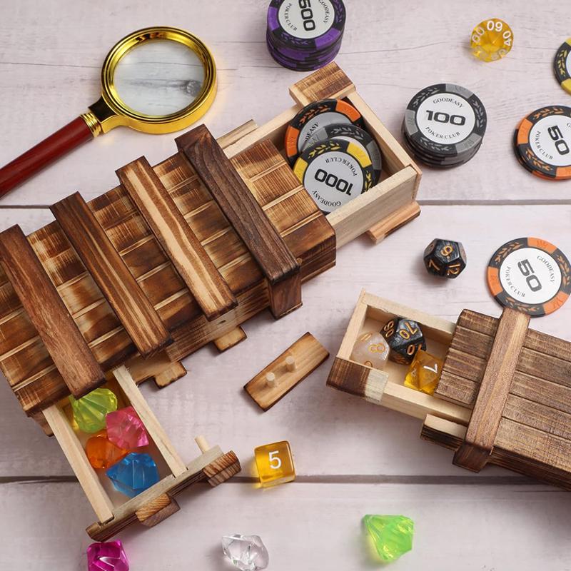 Wooden Secret Puzzle Box With Hidden Compartment For Money Jewelry Brain Teasers For Adults And Kids Creative Gift Ideas