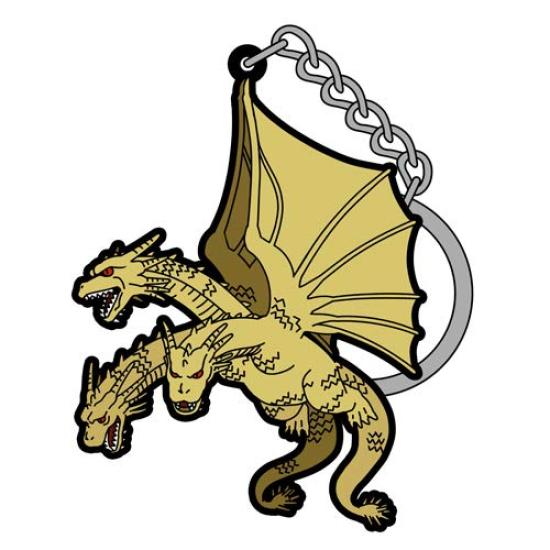 

COSPA Godzilla Series King Ghidorah Pinched Keychain 91