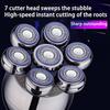 Rechargeable Electric Shaver 7 Floating Heads Blades Electric Shaver Grooming Kit Shaver For Men USB Charging 5 In 1 5V