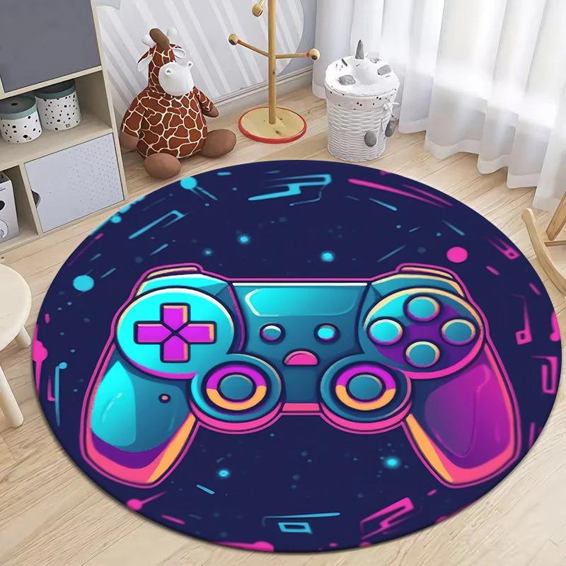Gamepad HD Printed Round Carpet.soft and Comfortable,exquisite, Living Room,bedroom,sofa,entry Door Mat.table,chair,gift,Rug