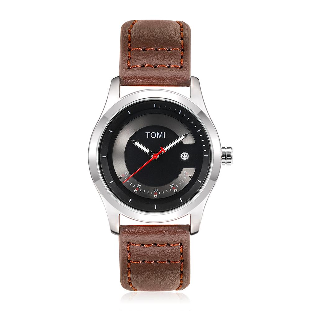 

Leisure Fashion Men s Watch Leather Band Calendar Minimalist Men s Quartz Watch High Quality Clock Gift