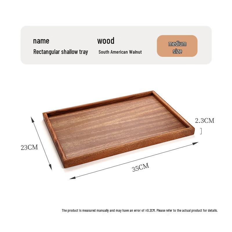 

Ru Han Walnut Wood Serving Tray Set