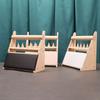 Elegant Wood Rings Holder Necklace Display Stand Fashionable Jewelry Display Rack Wood Texture for Jewelry Organization