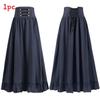 Halloween Gothic Renaissance Skirt With Drawstring For Cosplay And Costumes