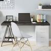 VidaXL Dark Grey Desk Top 140x40x6 Cm Treated Oak Wood 3156441
