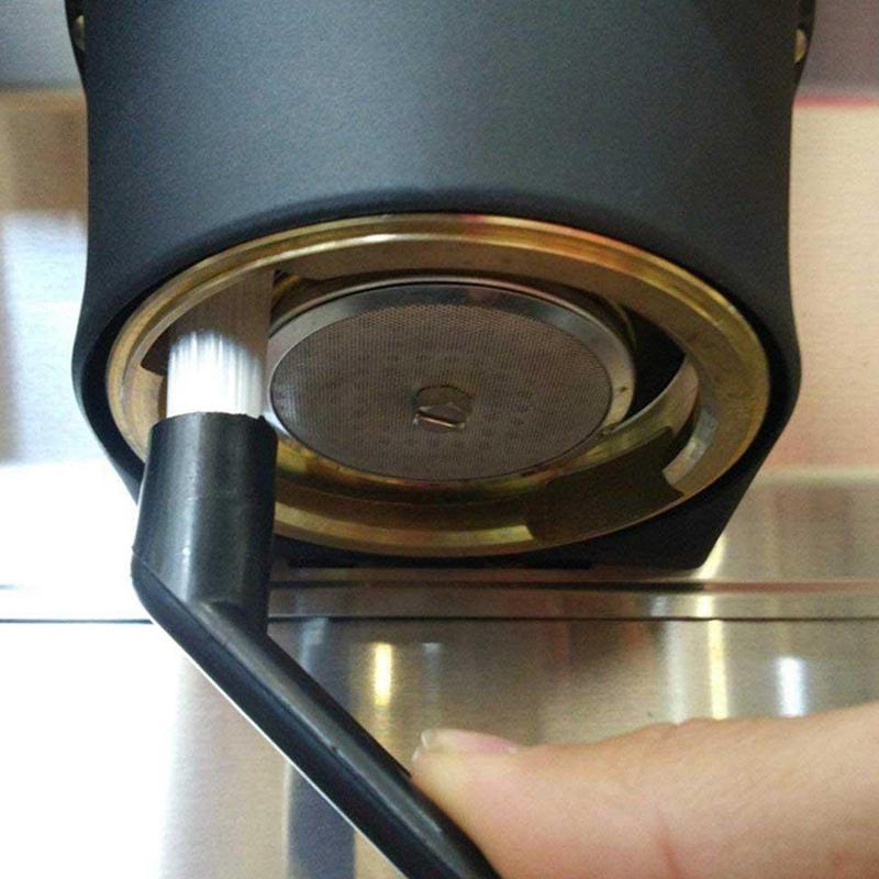 Coffee Machine Brush Cleaner Nylon Espresso Machine Brush Coffee Cleaning Tool Short Handle Coffee Machine Cleaning Brush