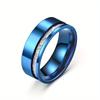 1Pc Fashionable, Versatile and Simple Titanium Steel Ring, Suitable for Daily Wear | As A Gift