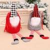 Christmas Faceless Old Man Closing Gift Bag Hanging Leg Christmas Carry Bag Christmas Pack Gift Bag