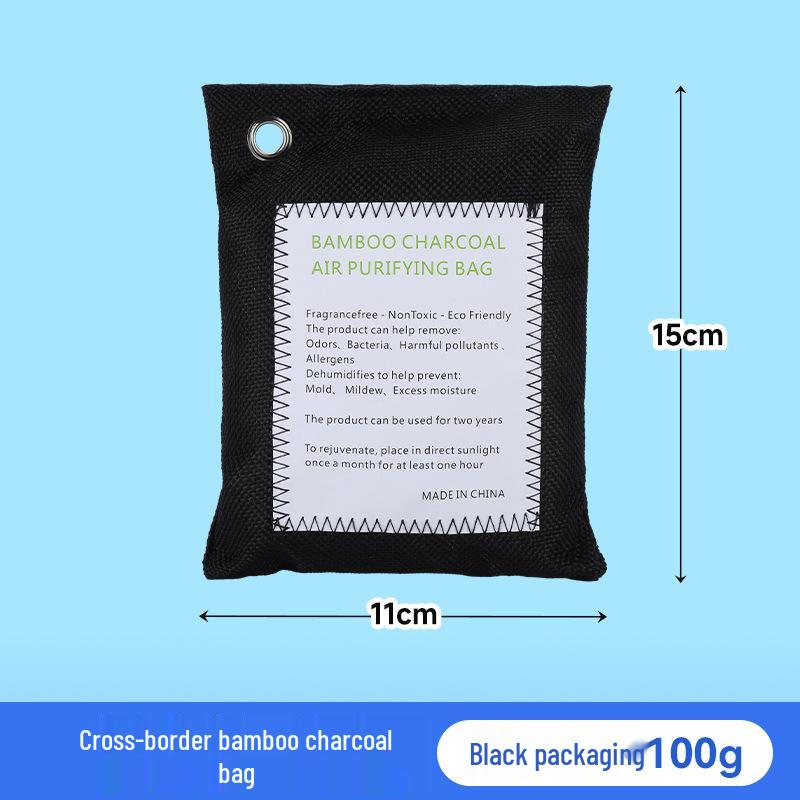 Bamboo Charcoal Bag: High-Efficiency Odor & Formaldehyde Removal, Powerful Air Purification with Activated Carbon