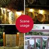 Solar Wall Lamp For Garden, 6 Leds, Outdoor Lamps
