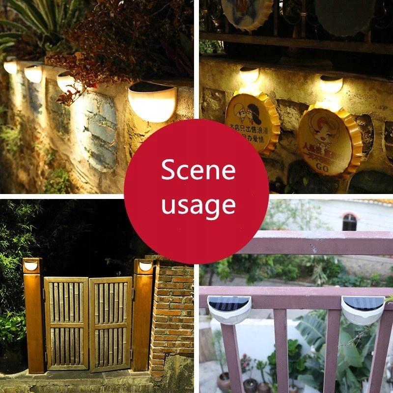 Solar Wall Lamp For Garden, 6 Leds, Outdoor Lamps