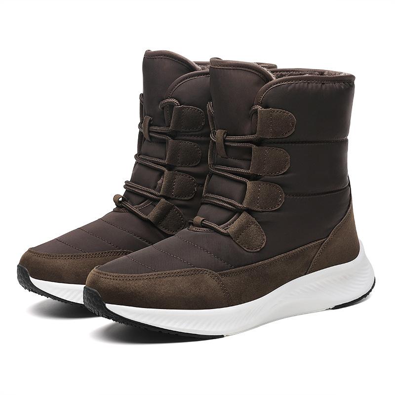 Women's Winter Warm Snow Boots High Top Tall Faux Fur Lining Waterproof Ankle Boots Anti-slip Outdoor Shoes Zipper Hiking Mountaineering Sports Boots