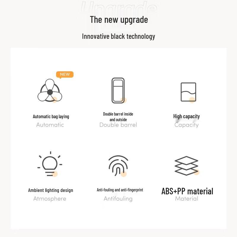 GENFIELD 15L Automatic Bagging Open-Top Trash Can