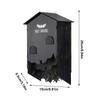 Bat Houses For Outdoors For Tree Wooden Bat Habitat Three Chamber Wall Mount Shelter Houses Box For Outside Tree Garden