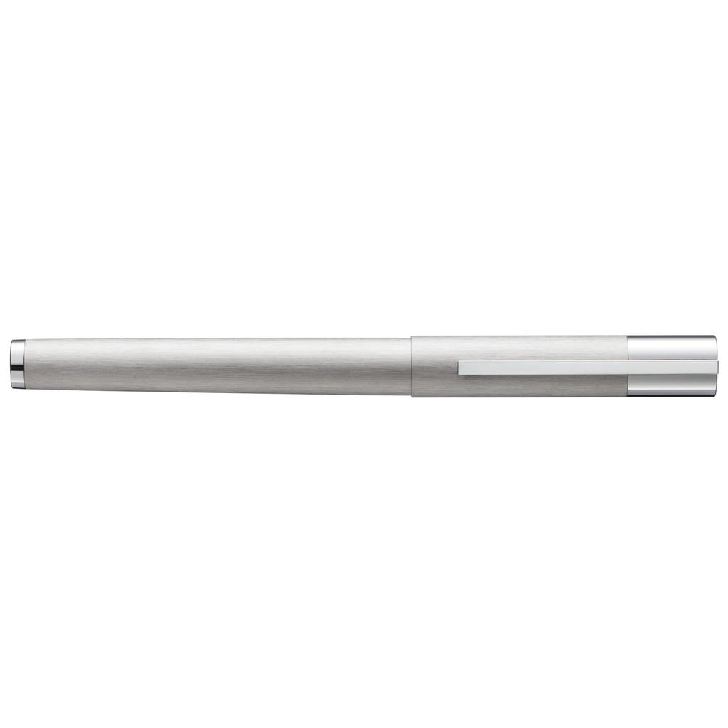 Lamy scala brushed fountain pen Simple fountain pen with a sturdy body and lacquered finish steel nib Includes T10 blue ink cartridge - all-metal -