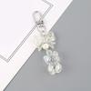 Acrylic Charming Bear Keychain Pendant Eye Catching Bowknot Key Holder for Keys