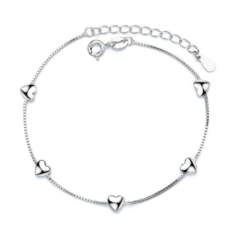 Women's Charm Love Heart Wings Bracelet Cuff Bangle Jewelry