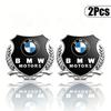 BBJM7 2Pcs 3D Metal BMW Badge Sticker Car Body Decorative Emblem Auto Exterior Accessories For BMW G80 G06 G07 G42 G14 G15 G16 F82 F20