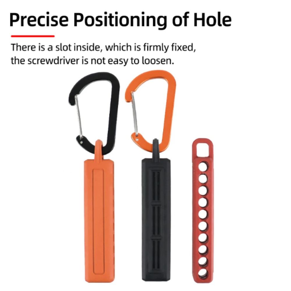 10 Holes Screwdriver Bit Storage Organizer Plastic Case Portable Bit Holder DIY Projects