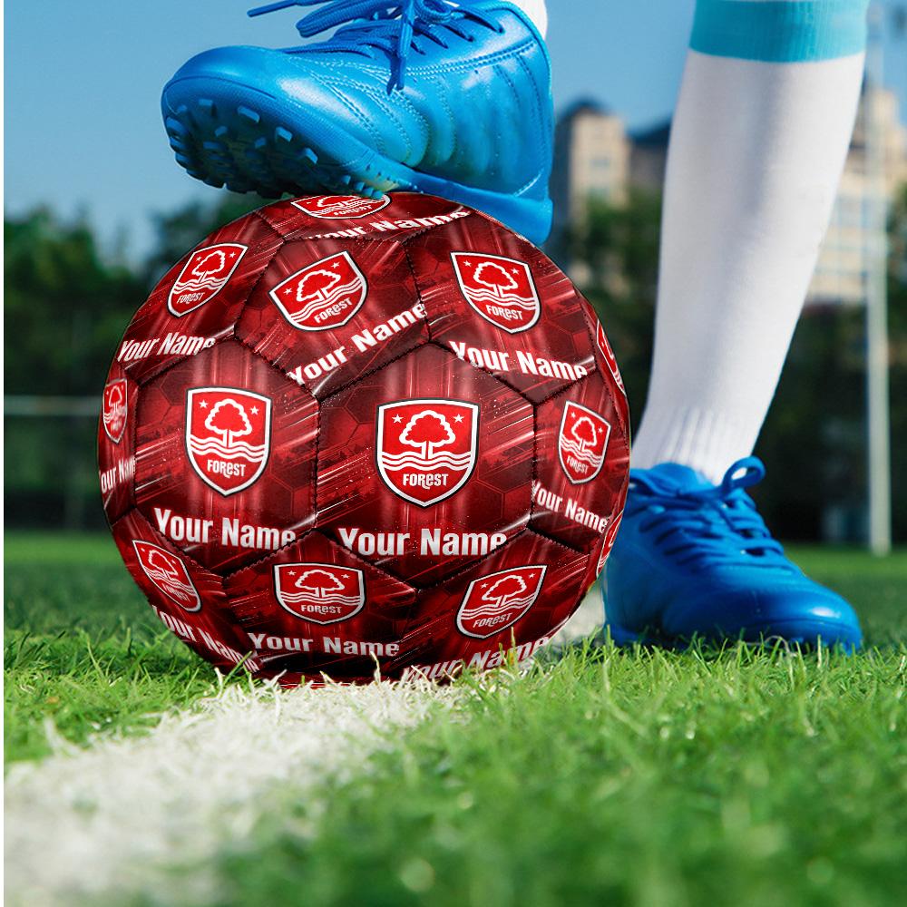 Nottingham Forest FC Fashion Size 5 Football Wearproof Non‑Slip Soccer Ball For Sports Training Entertainment Use