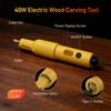 Electric Wood Carving Chisel Set, 20 Interchangeable Blades 4.2V Cordless Portable Handheld Engraving Tool Kit for DIY Craft