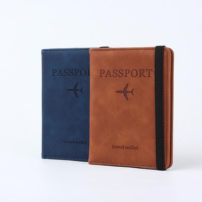 Pu Leather Passport Bag, Plane Ticket, Passport Holder, Passport Protective Cover, Travel Abroad Document Storage Bag
