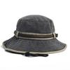 Spring Cotton Solid Bucket Hat Fisherman Hat Outdoor Travel Sun Cap For Men And Women