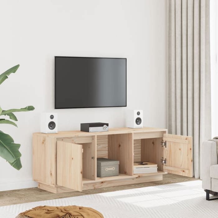 VidaXL TV Cabinet 110.5x35x44 Cm Solid Pine Wood 814339