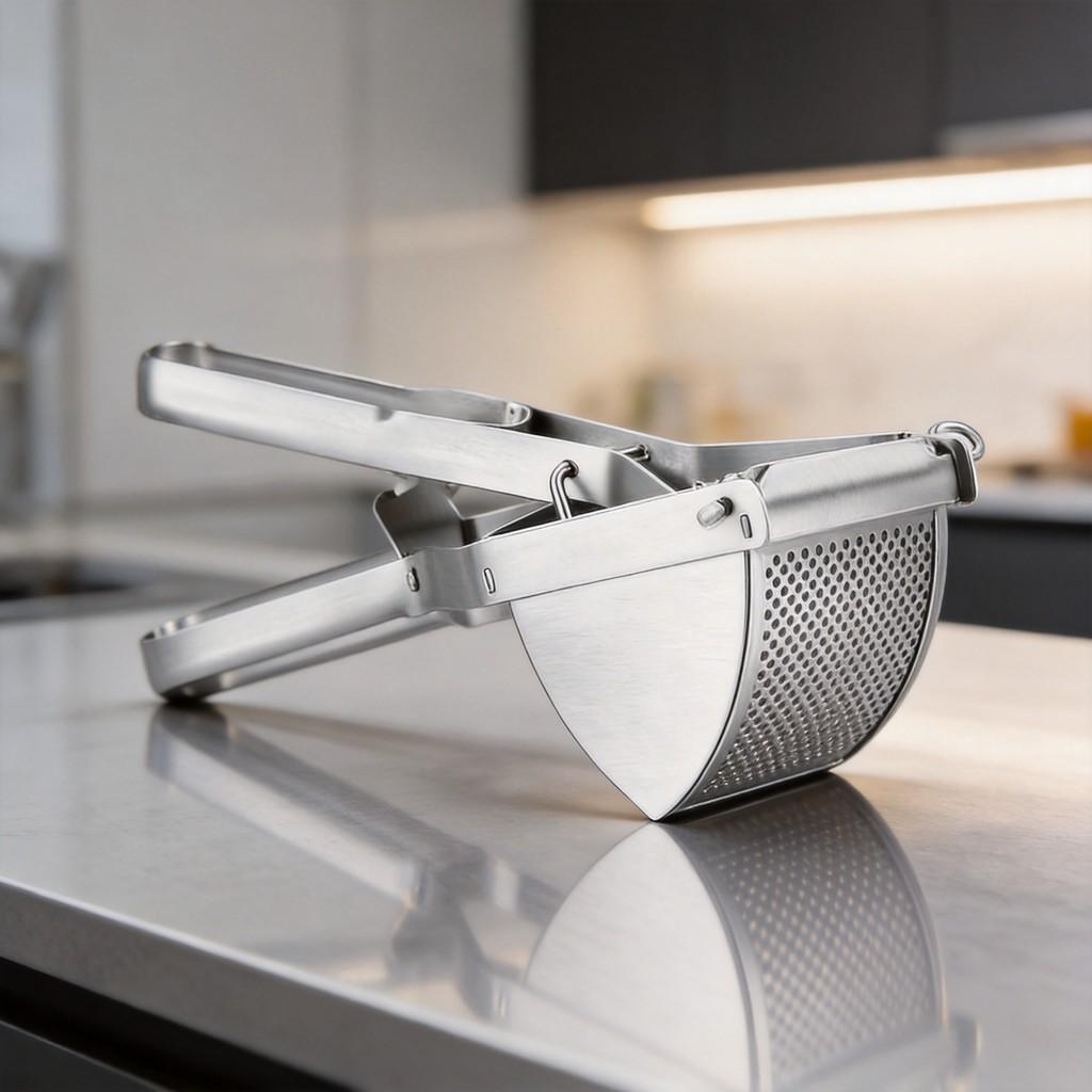 Stainless Steel Potato Masher With Multifunctional Design For Home Kitchen Use