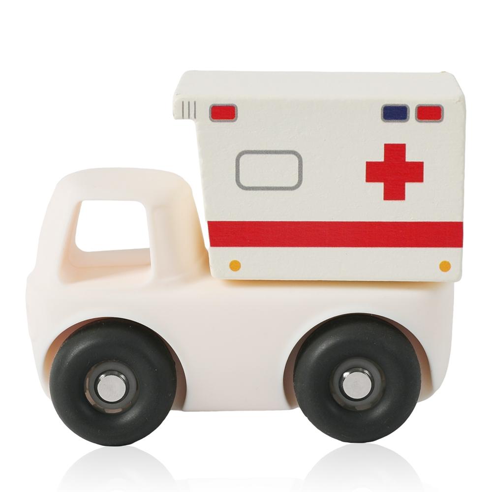 Baby Toys Teething Engineering Car Montessori Silicone Toys Ambulance Tipper Truck Newborn Baby Car Things Teether Toy Car Gifts