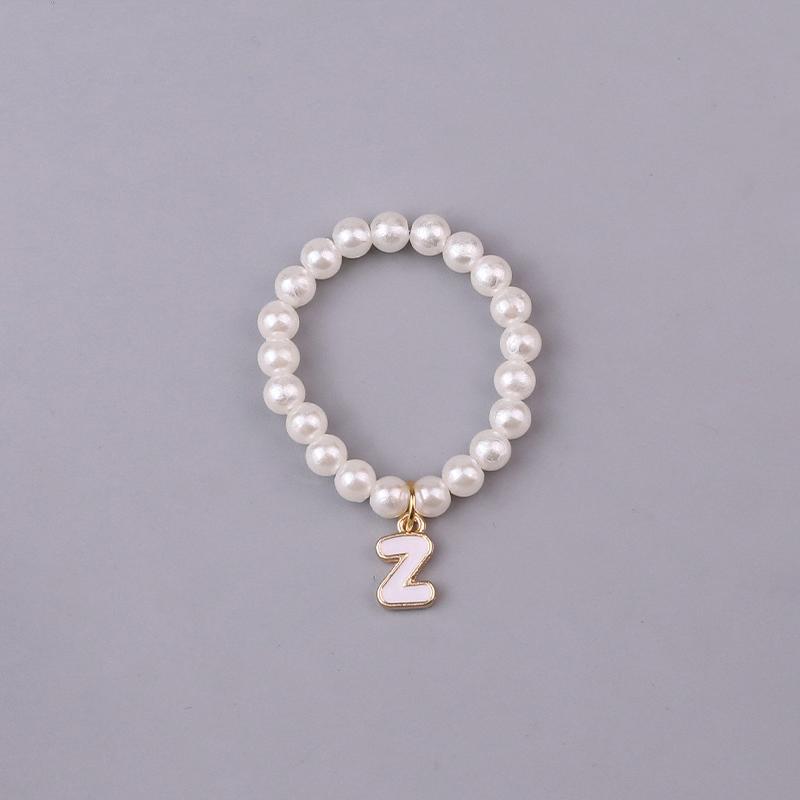 Doll Necklaces, Elegant Sweet 26 Letters Pearl Necklace Cute Doll Accessories For 10.5Cm 4.0 Mini Doll Chain Jewelry & Outfit