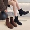 Non-slip Temperament Short Boots Casual New Martin Boots Women's 2025 British Style Fashion Retro Versatile Single Shoes