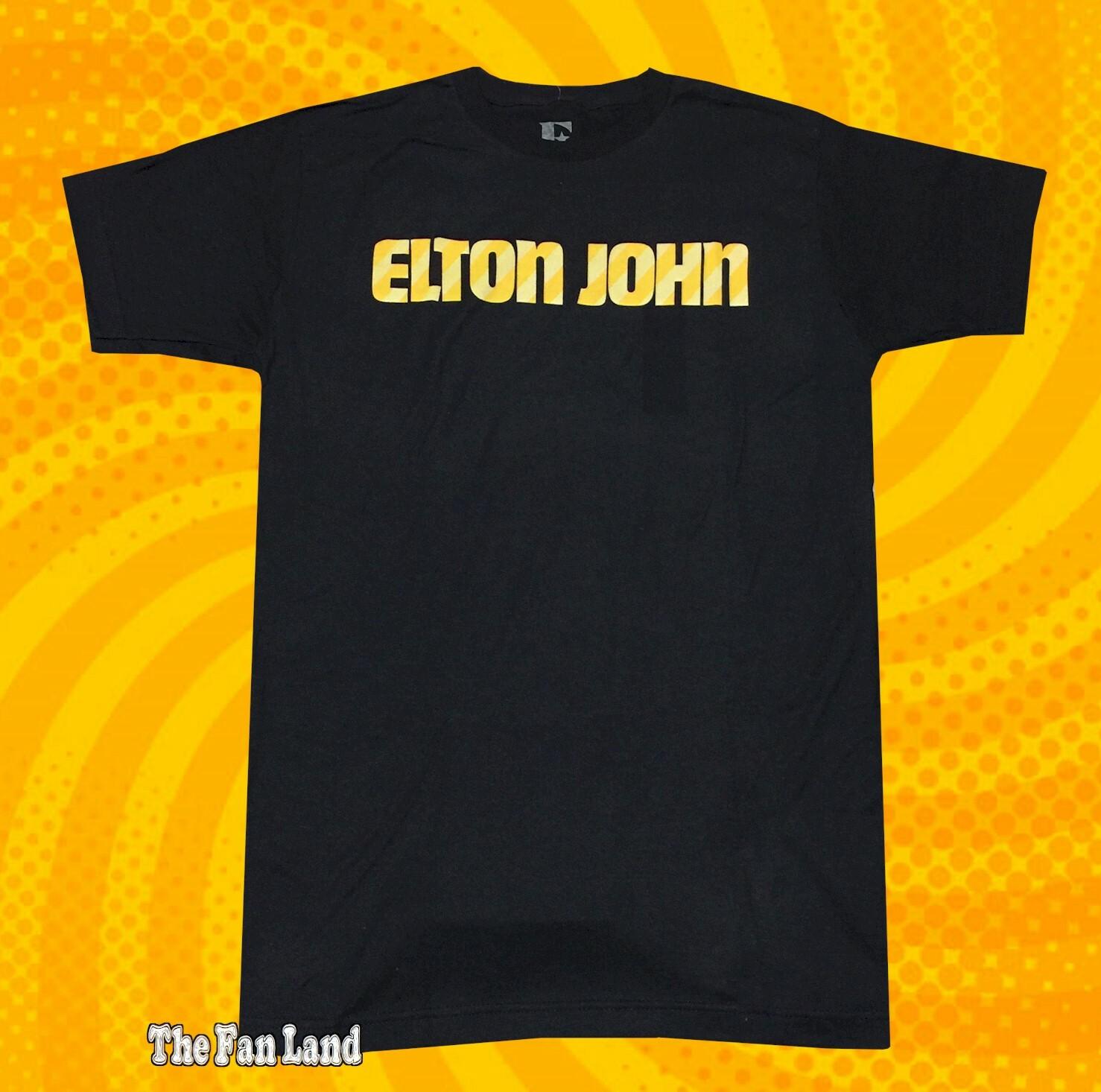 New Elton John Logo 60s Vintage Classic Mens T-Shirt S разноцветный