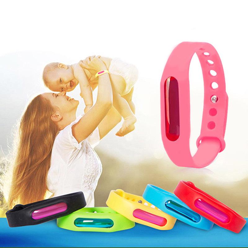5Pcs Anti Mosquito Insect & Bug Repellent Bracelet Bands Silicone Wristband