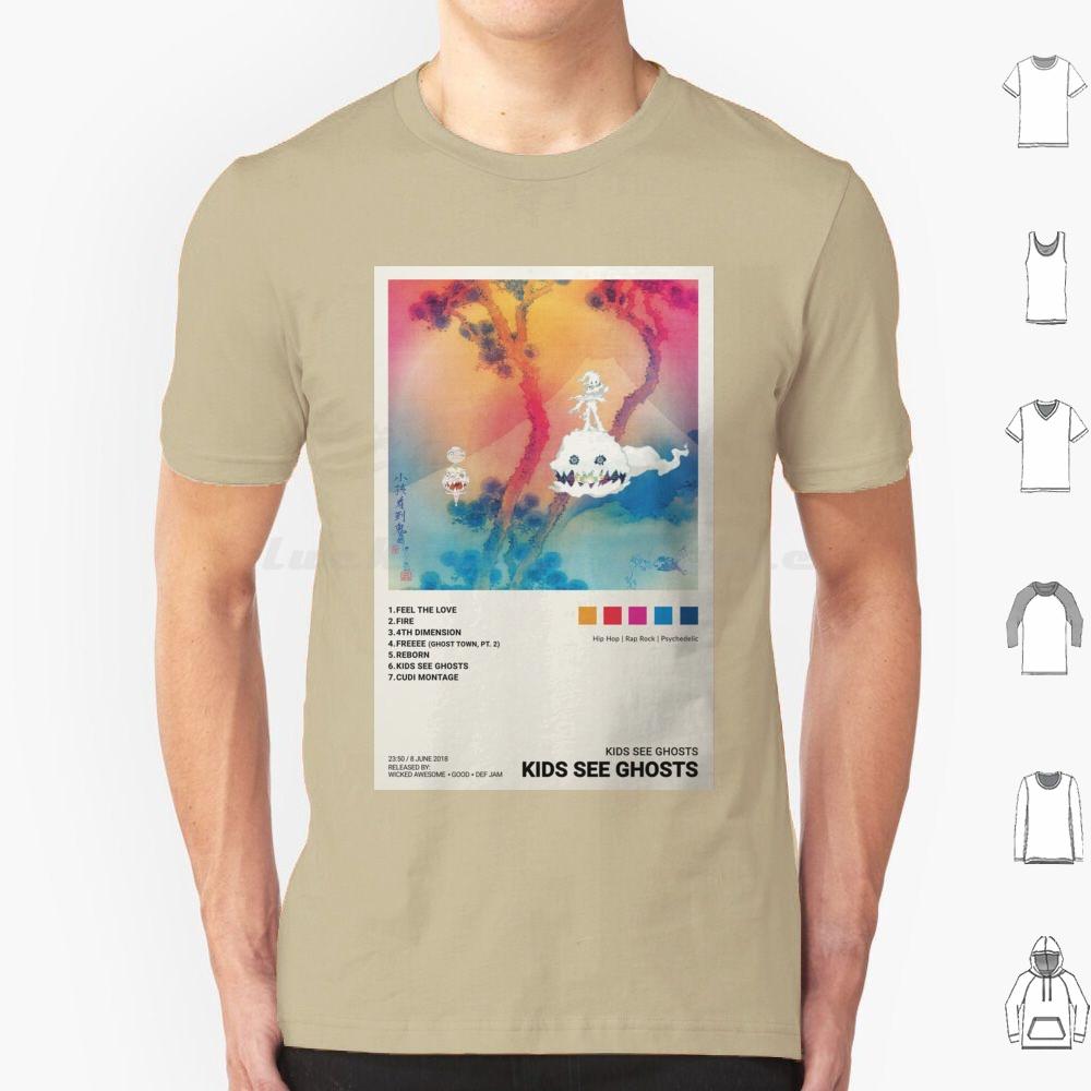 

Painting Cudi Ghost Abstract T Shirt 6xl Cotton Cool Tee Album Aesthetic Song Wadaks Music Love Kids Band Cover S