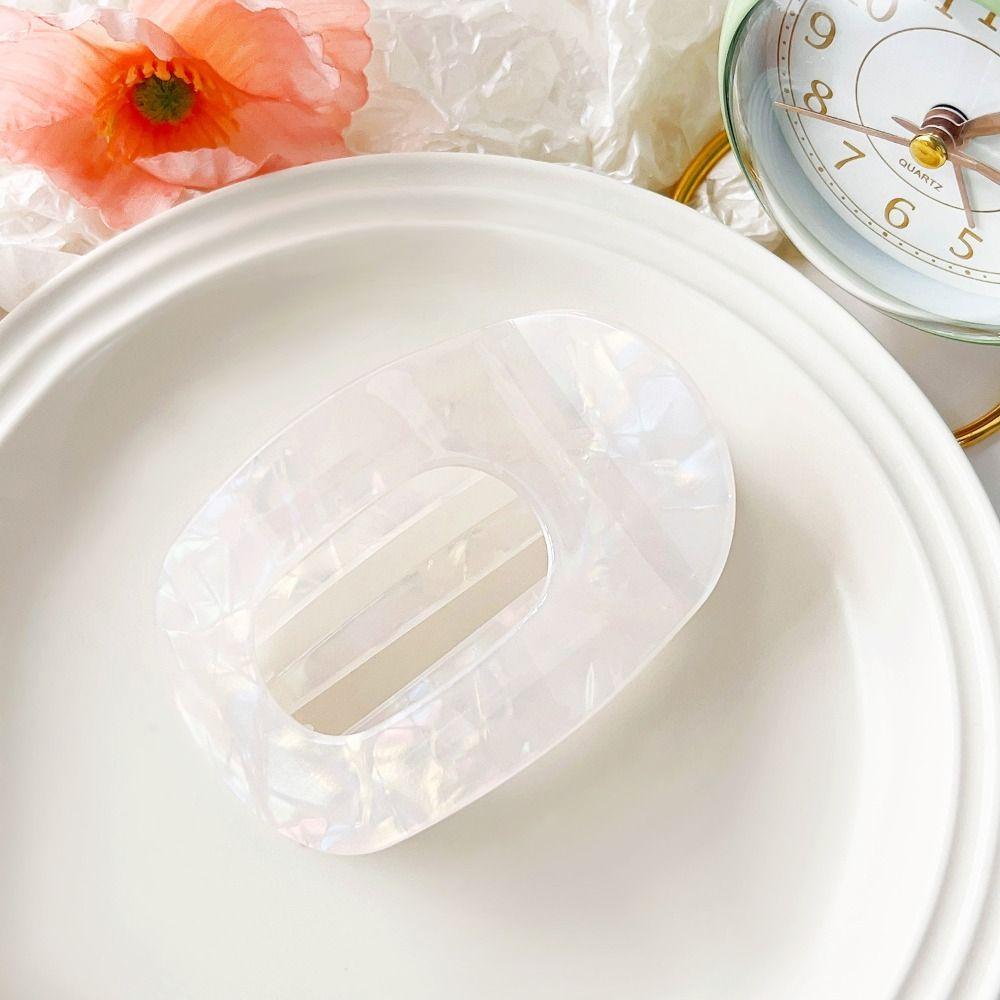 Hair Accessories Leopard Hair Claw Elliptic Shape Acetate Barrettes Acetic Acid Hair Clip  Women