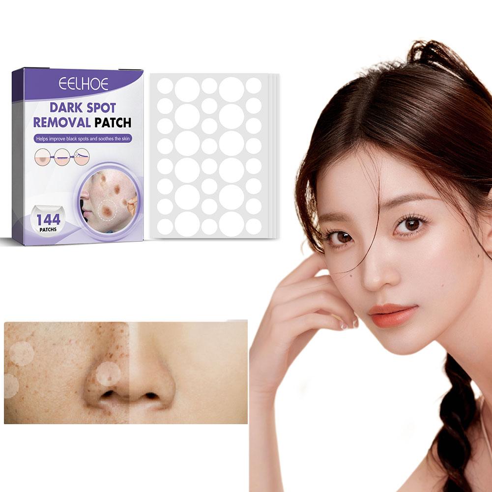 1box/144pcs Face Spot Patches Smooth Skins Improve Cleansing Black Essential Care Women Facial Skin Patch Lightening Spots L9V3
