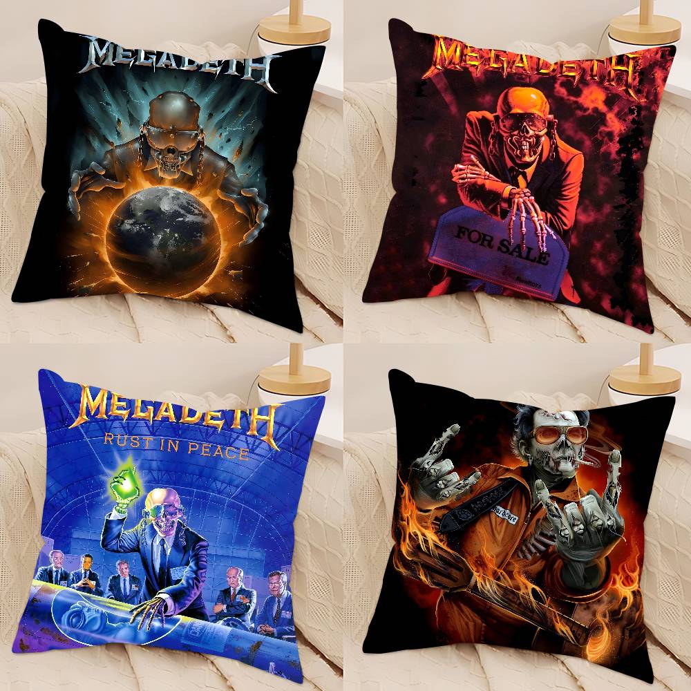 Heavy Metal Rock Roll Music Megadeths Personalized Picture Text Home Decorative Pillows Household Gifts 45x45cm