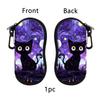 Cute Cat Soft Eyeglasses Case Cute Ultra Light Neoprene Sunglasses Case With Belt Clip,Soft Reading Glasses Case Women Men