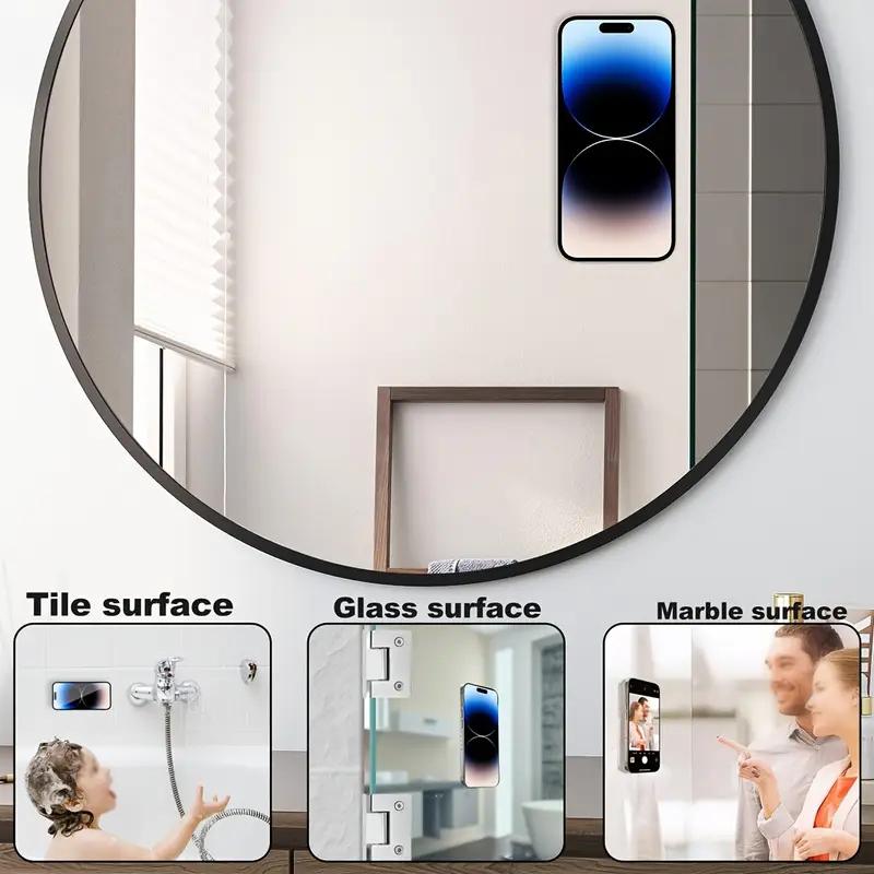 3pcs Silicone Suction Cup Phone Holders, Square Single-Sided 24pcs Mobile Stand