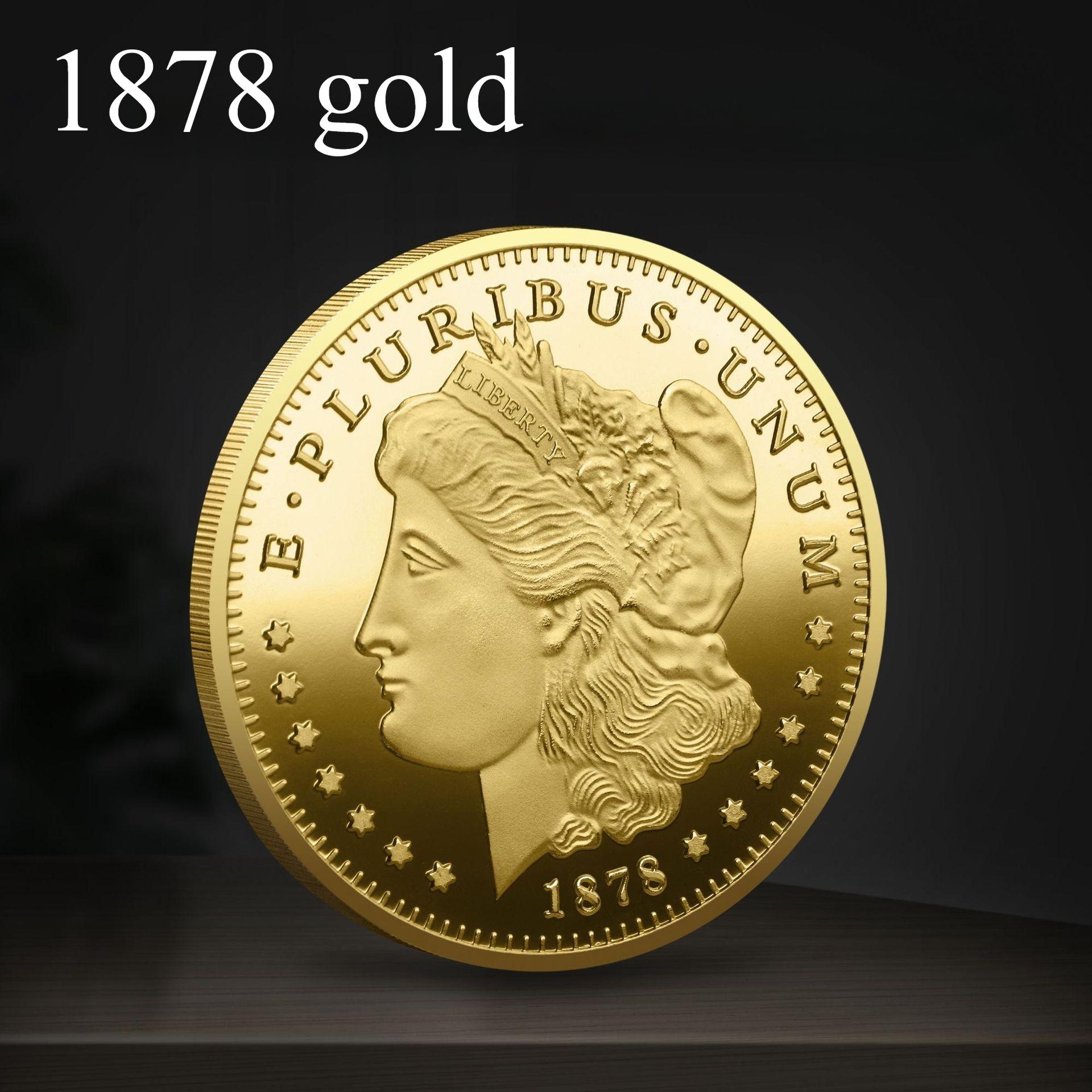 Морган 2024 золото, серебро, памятная медаль, памятная монета Статуи Свободы, подарок 40 * 3 31g